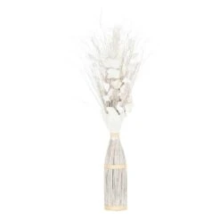 ATMOSPHERA Fagot De Fleurs Et Tiges Séchées Blanc Et Naturel D. 40 X H. 150 Cm -Feuilora Soldes Boutique 057c2b82e1857978