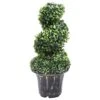 VIDAXL Plante De Buis Artificiel En Spirale Avec Pot Vert 59 Cm -Feuilora Soldes Boutique 0ec1c401fd720399