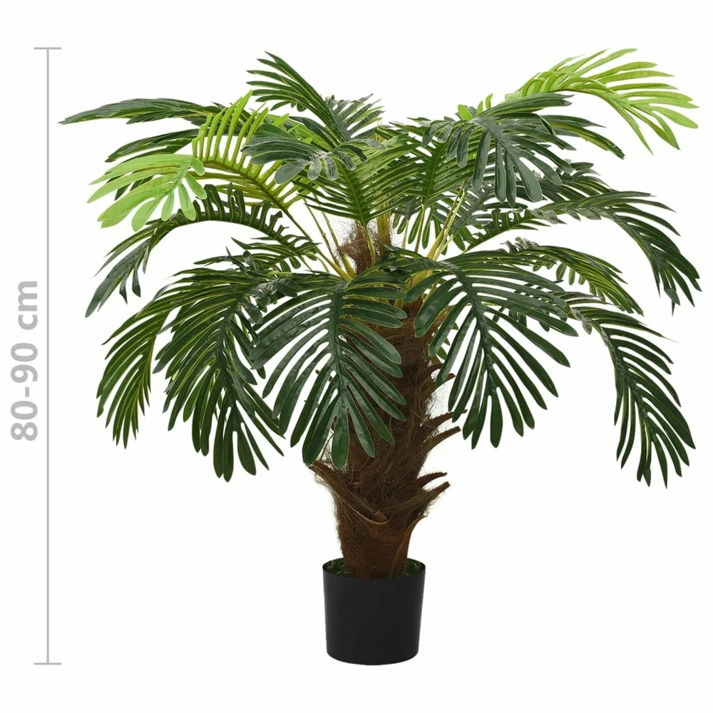 VIDAXL Palmier Cycas Artificiel Avec Pot 90 Cm Vert 8 VIDAXL Palmier Cycas Artificiel Avec Pot 90 Cm Vert – Image 6