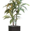 Dracaena Artificiel 3 Têtes H 90 Cm En Pot Vert-jaune -Feuilora Soldes Boutique 63f608277db9f1.81268139