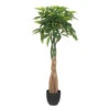 ATMOSPHERA Plante Artificielle Arbre Pachira En Pot H 110 Cm -Feuilora Soldes Boutique 64821b7870b882.69135120