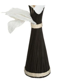 ATMOSPHERA Fagot De Fleurs Et Tiges Séchées Blanc Et Noir D. 36 X H. 100 Cm -Feuilora Soldes Boutique 64821bbb56ae32.08952983