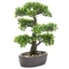 Emerald Mini Bonsaï Ficus Artificiel Sur Plaque Marronne 43 Cm -Feuilora Soldes Boutique 7dcd744dbc9d6c3e