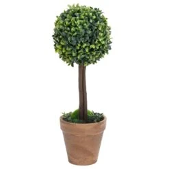 VIDAXL Plantes De Buis Artificiel 2 Pcs Avec Pots Boule Vert 56 Cm -Feuilora Soldes Boutique b67dd0be05d228be