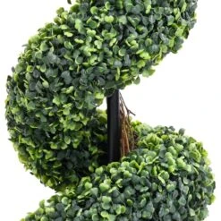 VIDAXL Plante De Buis Artificiel En Spirale Avec Pot Vert 59 Cm -Feuilora Soldes Boutique befb7ba52cb182c4