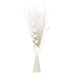 ATMOSPHERA Fagot De Fleurs Et Tiges Séchées Blanc Et Naturel D. 36 X H. 100 Cm -Feuilora Soldes Boutique cf17f4433c913238