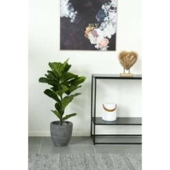 Arbre Fiddle Leaf Plante Artificielle 100 Cm -Feuilora Soldes Boutique d2d7fe2af1686bed