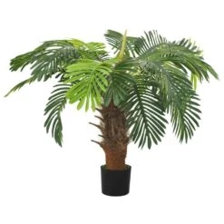 VIDAXL Palmier Cycas Artificiel Avec Pot 90 Cm Vert 9 VIDAXL Palmier Cycas Artificiel Avec Pot 90 Cm Vert -Feuilora Soldes Boutique d636f3fde21865e7