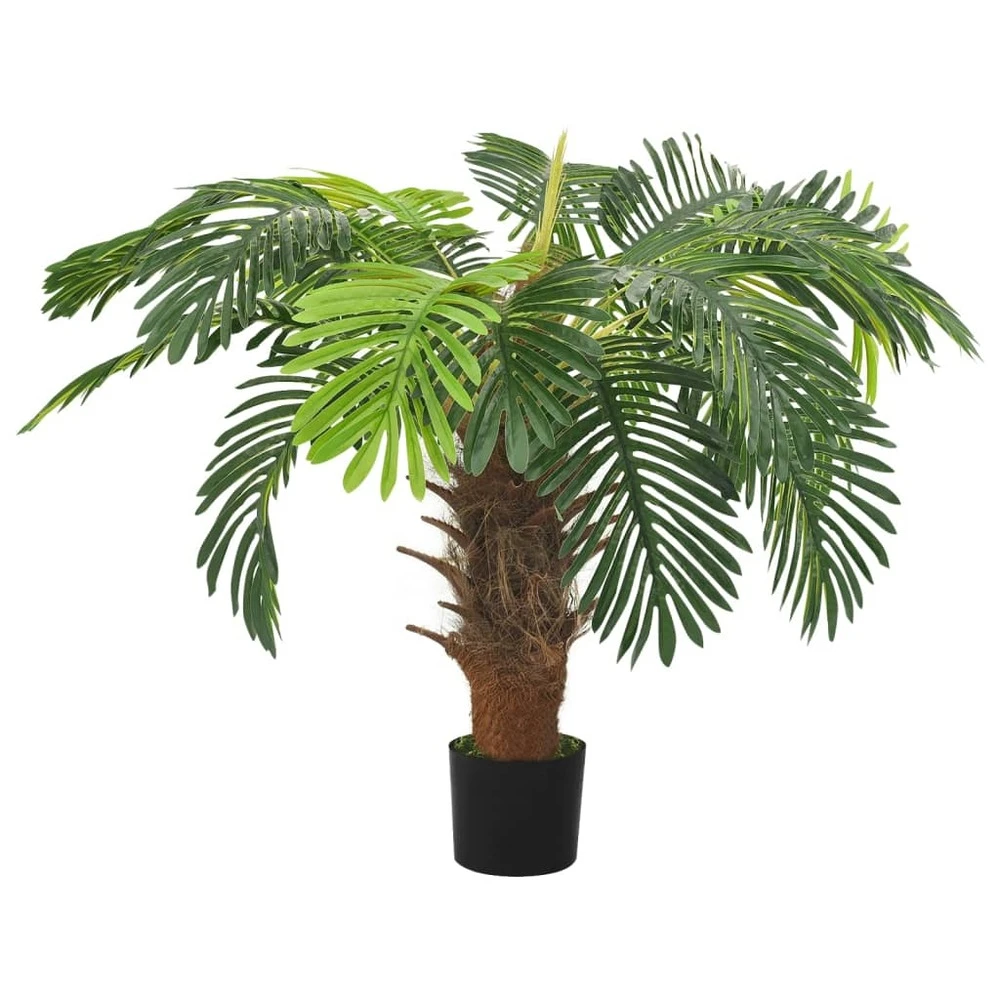 VIDAXL Palmier Cycas Artificiel Avec Pot 90 Cm Vert 4 VIDAXL Palmier Cycas Artificiel Avec Pot 90 Cm Vert – Image 2