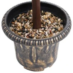 VIDAXL Plante De Buis Artificiel Avec Pot Forme De Boule Vert 118 Cm -Feuilora Soldes Boutique ea2b039141ca93b8